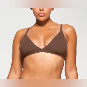 SKIMS 🤎🤎 Fits Everybody Jasper Triangle Bralette Size Small NWT